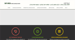 Desktop Screenshot of bayareahomegaragedoors.com